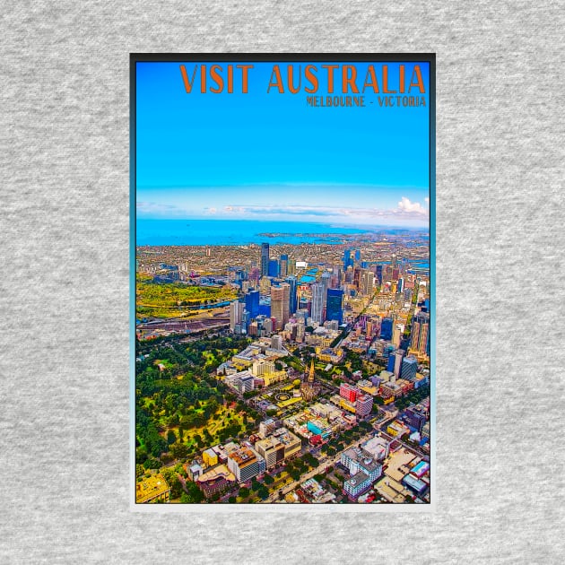 Melbourne Retro Travel Poster_02A by seadogprints